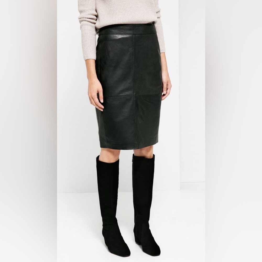 Mango Faux Leather Skirt - never worn!